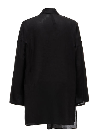 CELLULOSE LAWN PULLOVER SHIRT