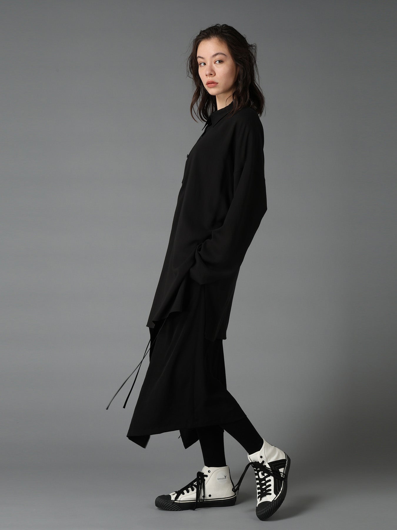 CELLULOSE LAWN PULLOVER SHIRT