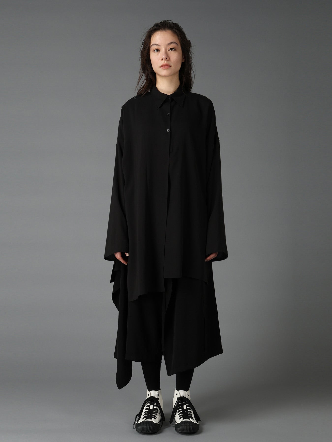 CELLULOSE LAWN PULLOVER SHIRT