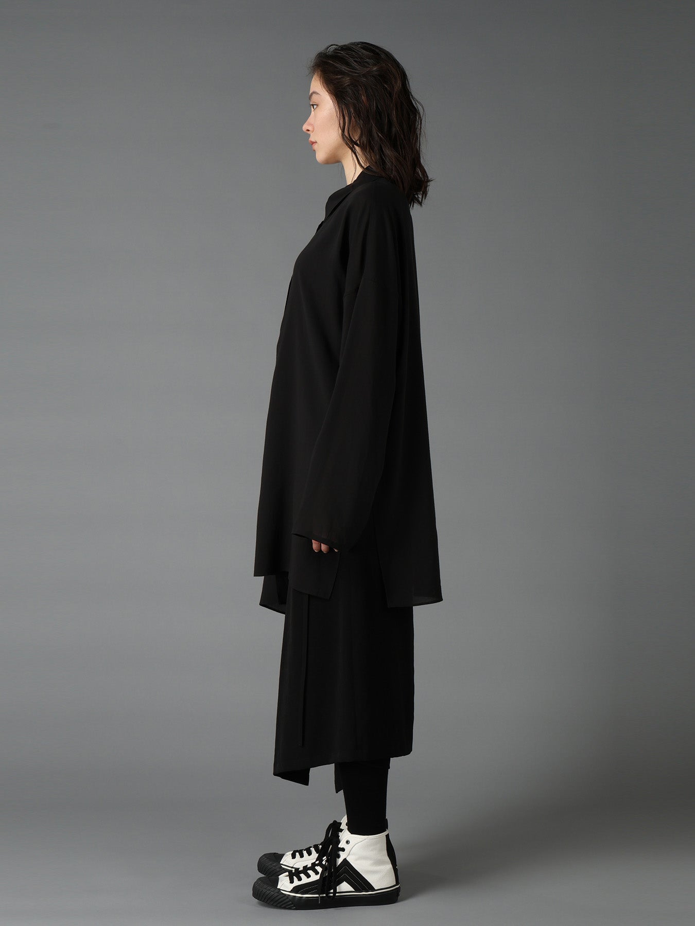 CELLULOSE LAWN PULLOVER SHIRT