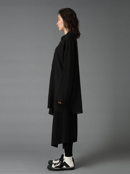 CELLULOSE LAWN PULLOVER SHIRT
