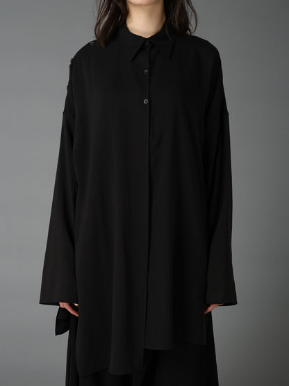CELLULOSE LAWN PULLOVER SHIRT