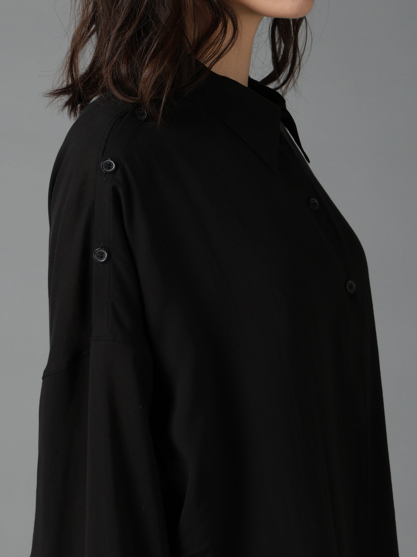 CELLULOSE LAWN PULLOVER SHIRT