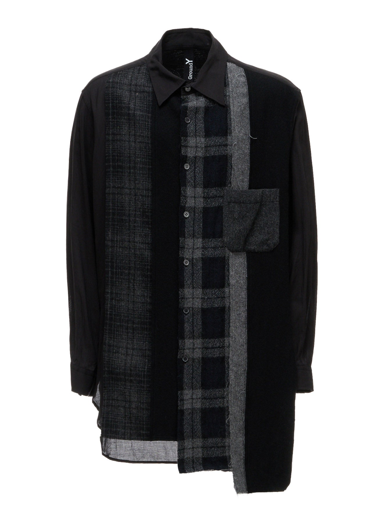 SWITCHING MATERIAL FRONT PANEL SHIRT