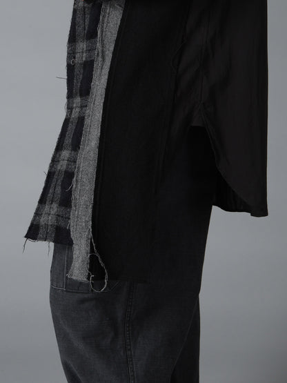 SWITCHING MATERIAL FRONT PANEL SHIRT