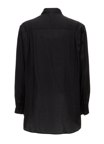 SWITCHING MATERIAL PATCHWORK SHIRT