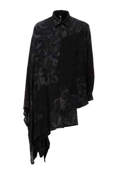 BATIK PATTERN CAPE DOCKING SHIRT
