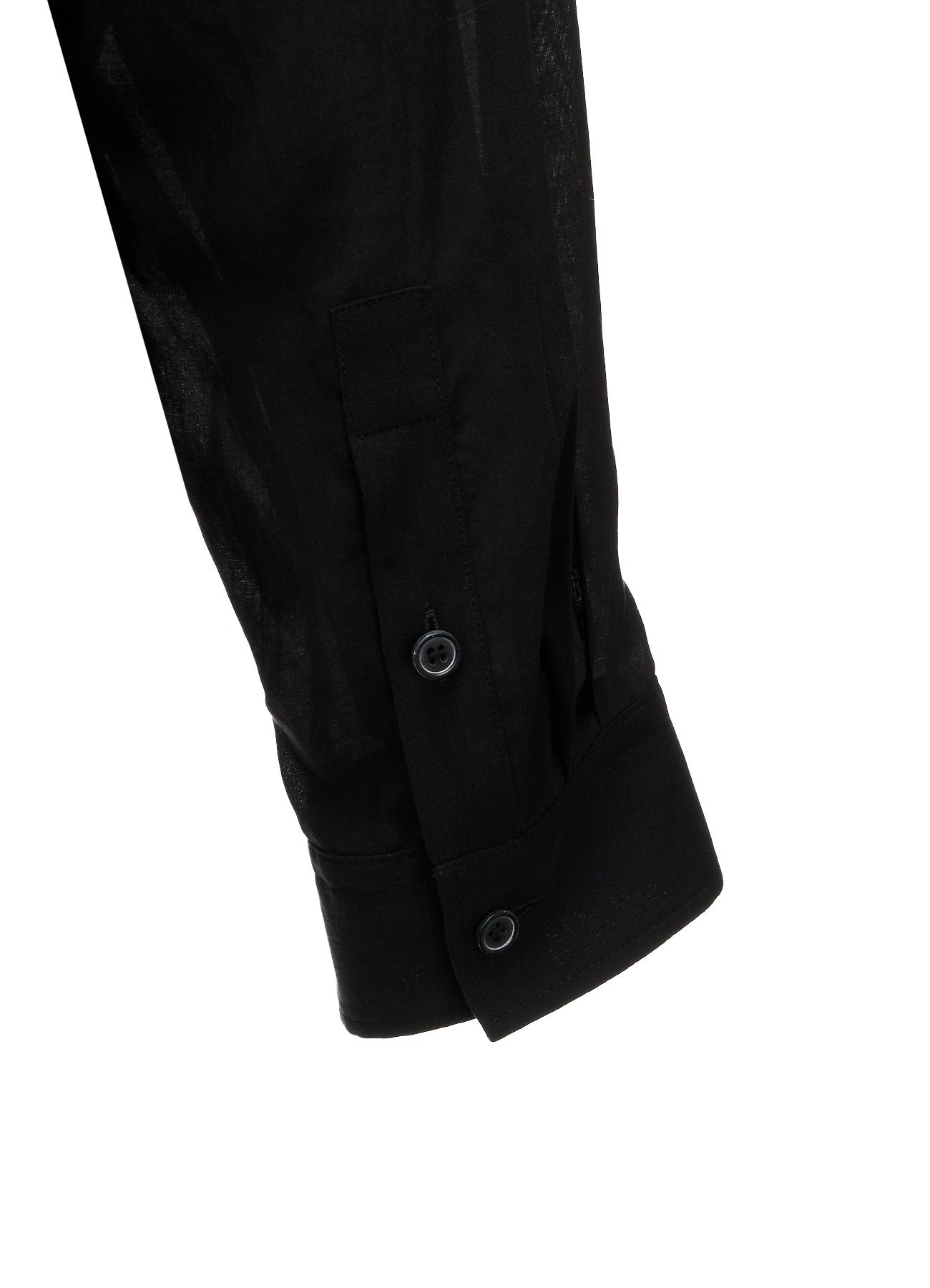 CELLULOSE LAWN ASYMMETRICAL COLLAR SHIRT