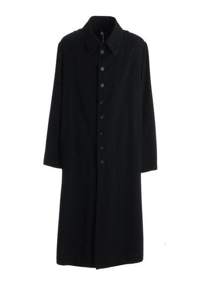 WOOL GABARDINE 8-BUTTON COAT