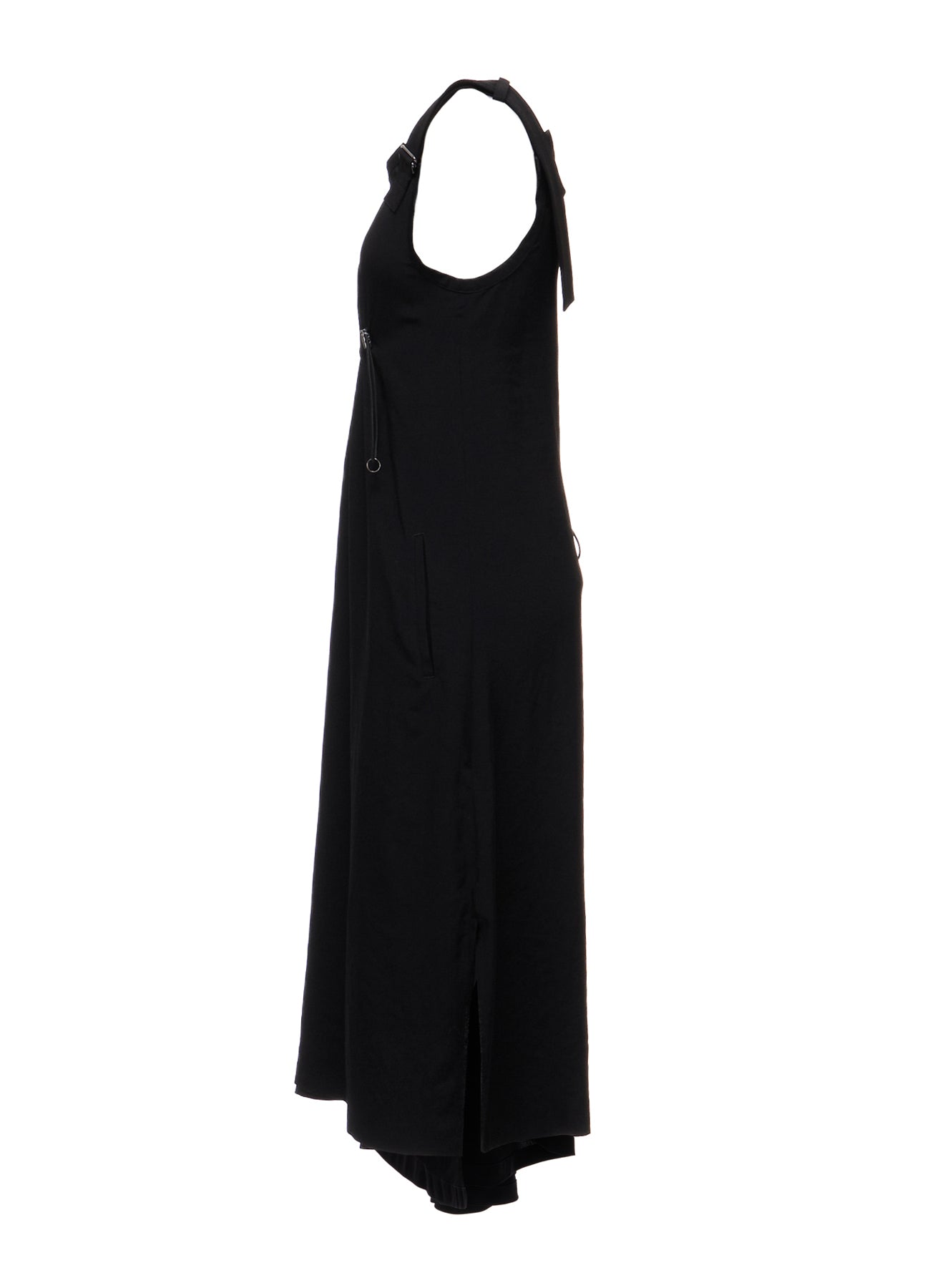 CREPE de CHINE ASYMMETRY DRAWCORD DRESS – THE SHOP YOHJI YAMAMOTO