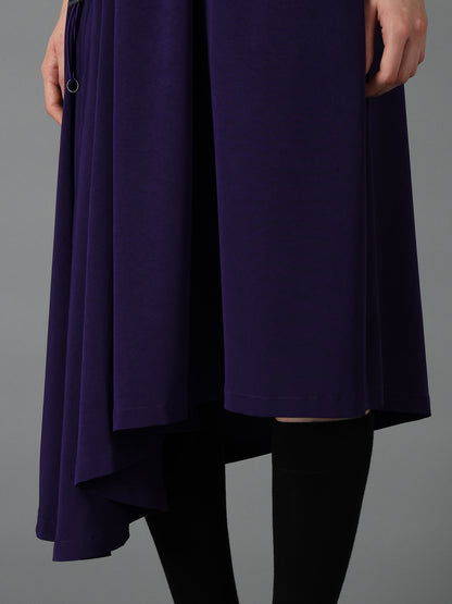 CREPE de CHINE ASYMMETRY DRAWCORD DRESS
