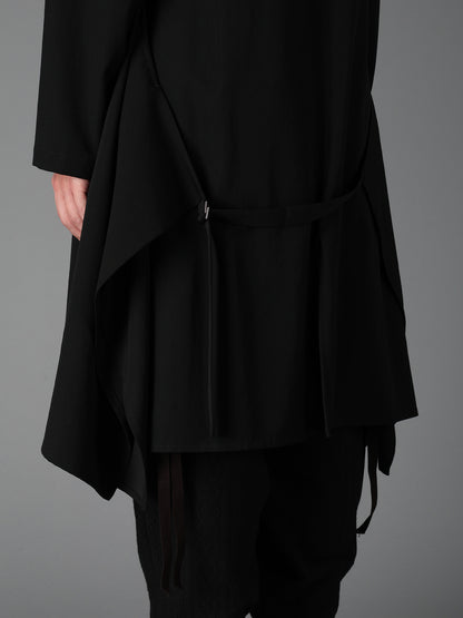 WOOL GABARDINE UNTRIMMED DRESS