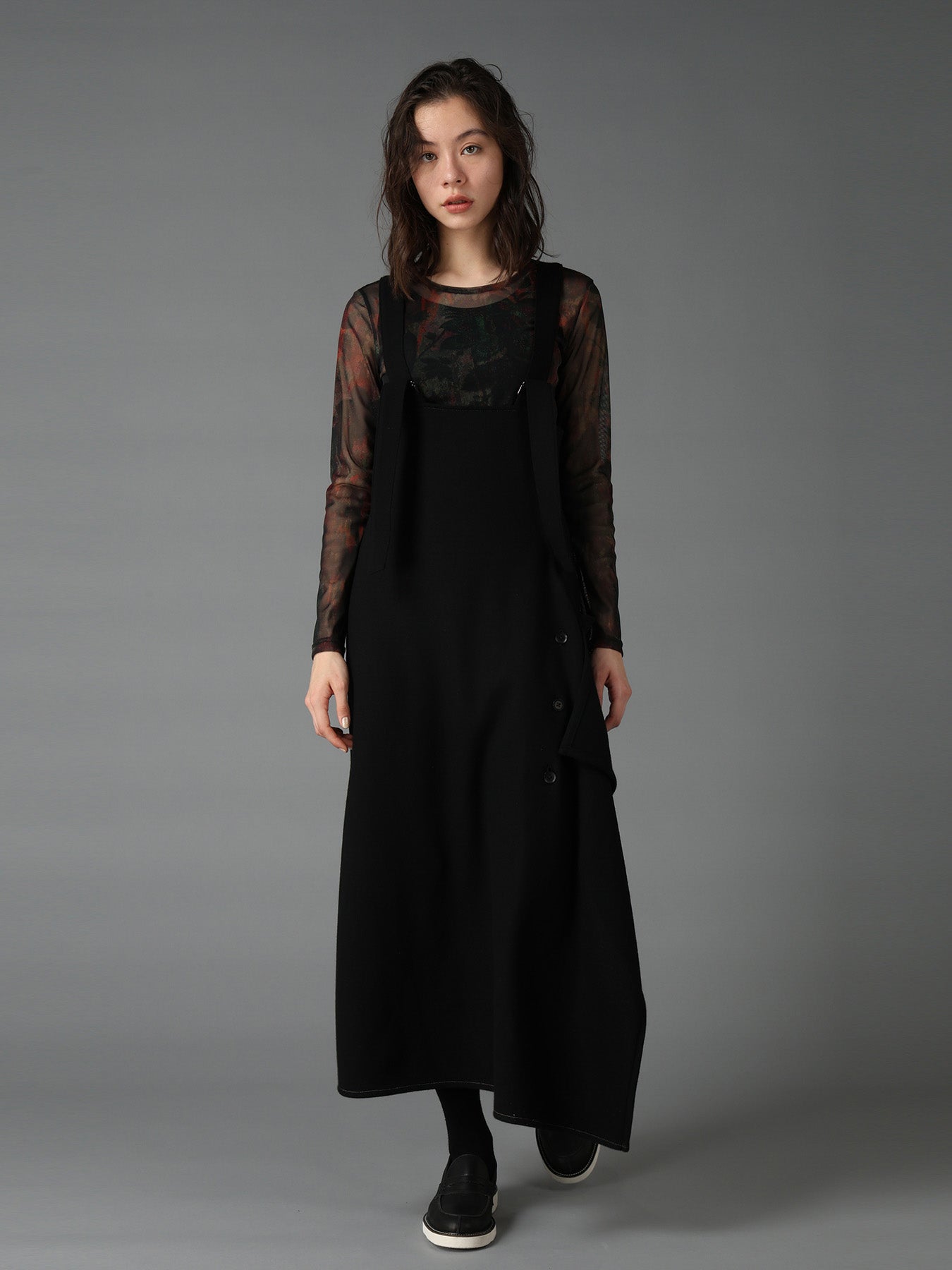 SOFT SPUN 1/14 JERSEY SUSPENDER DRAPE DRESS – THE SHOP YOHJI YAMAMOTO