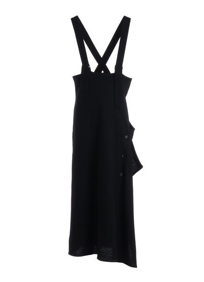 SOFT SPUN 1/14 JERSEY SUSPENDER DRAPE DRESS