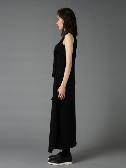 SOFT SPUN 1/14 JERSEY SUSPENDER DRAPE DRESS