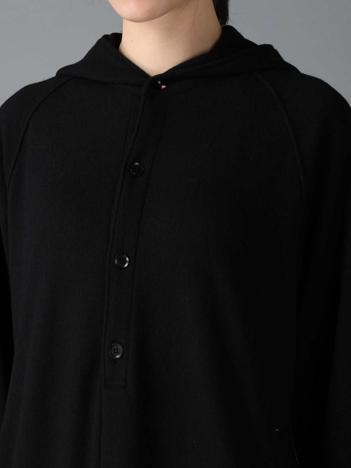 SOFT SPUN 1/14 JERSEY HOODED LONG DRESS
