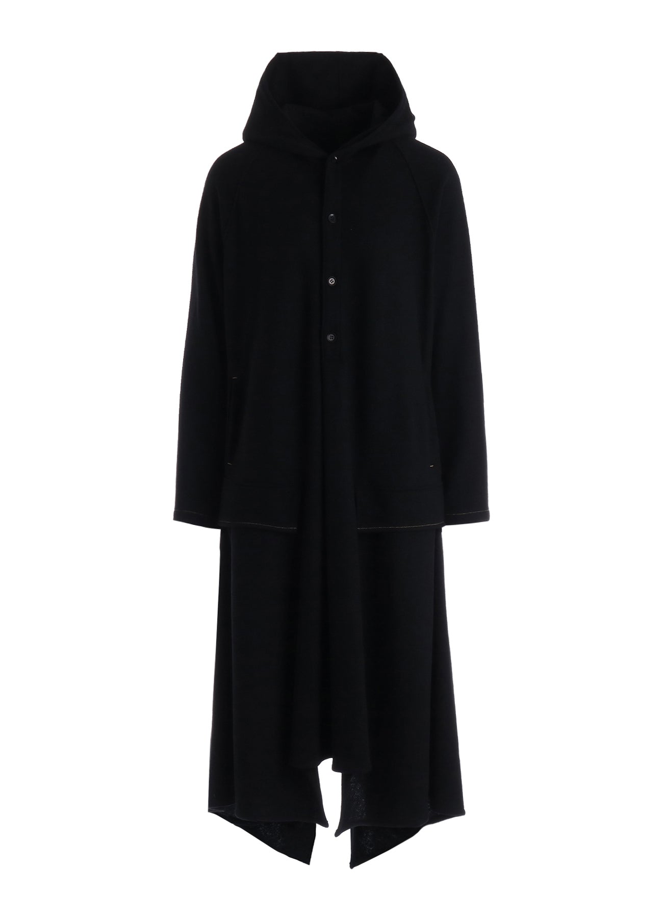 SOFT SPUN 1/14 JERSEY HOODED LONG DRESS – THE SHOP YOHJI YAMAMOTO