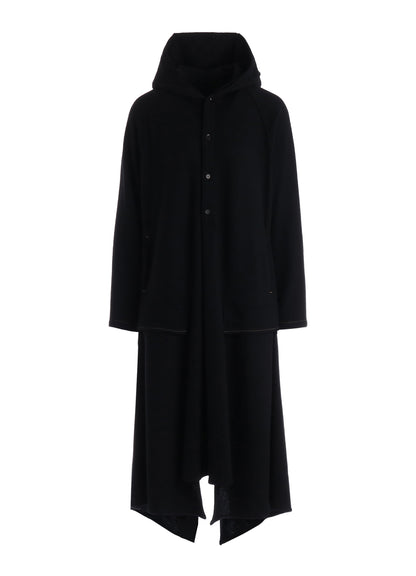 SOFT SPUN 1/14 JERSEY HOODED LONG DRESS