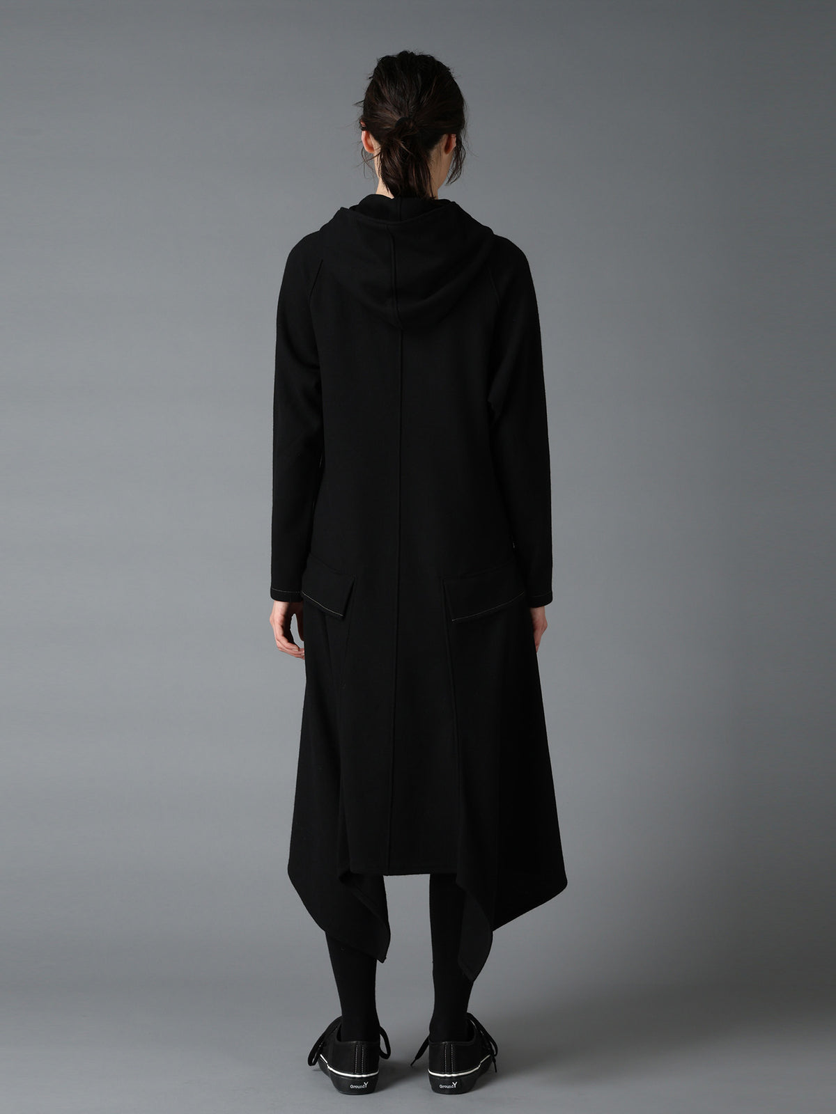 SOFT SPUN 1/14 JERSEY HOODED LONG DRESS