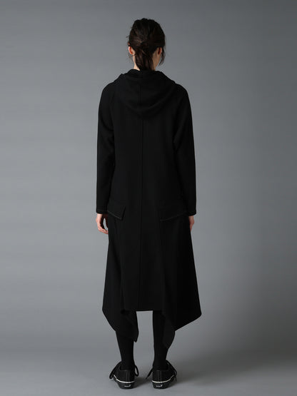 SOFT SPUN 1/14 JERSEY HOODED LONG DRESS