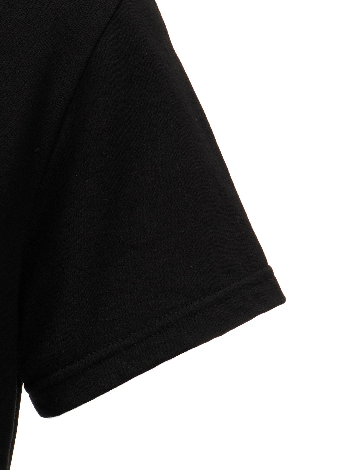 SILICON JERSEY+CREPE de CHINE PANEL LONG DRESS SHORT SLEEVE