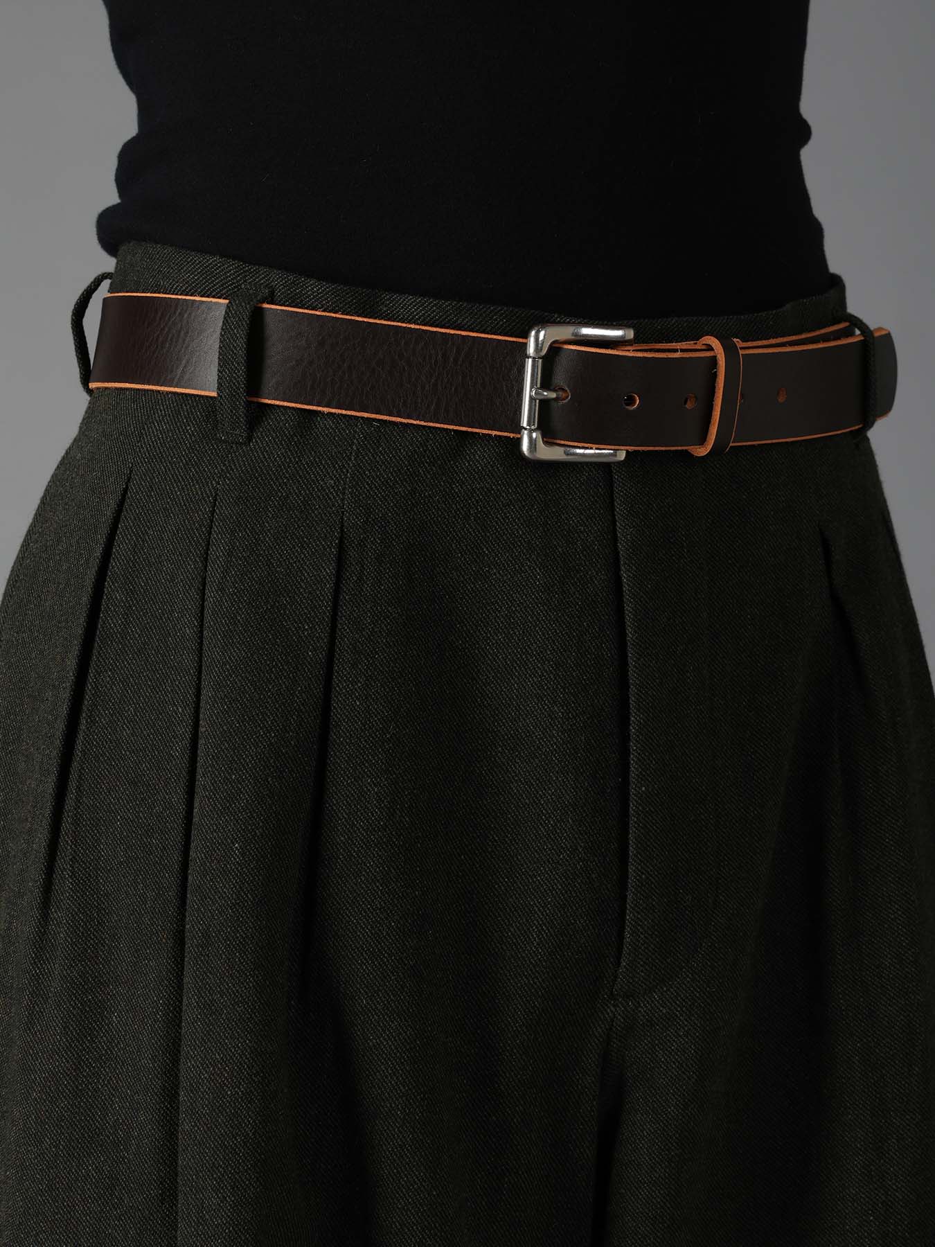 BROWN CORE LEATHER 35mm LEATHER BELT