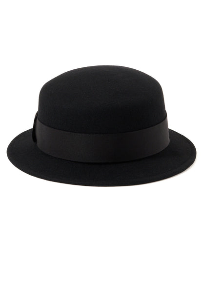 WOOL FELT FLAT CROWN HAT