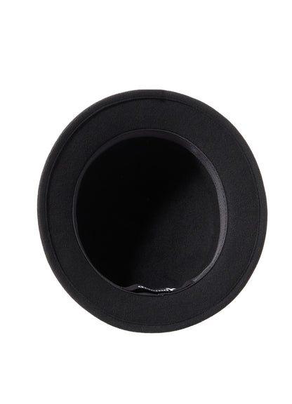 WOOL FELT FLAT CROWN HAT