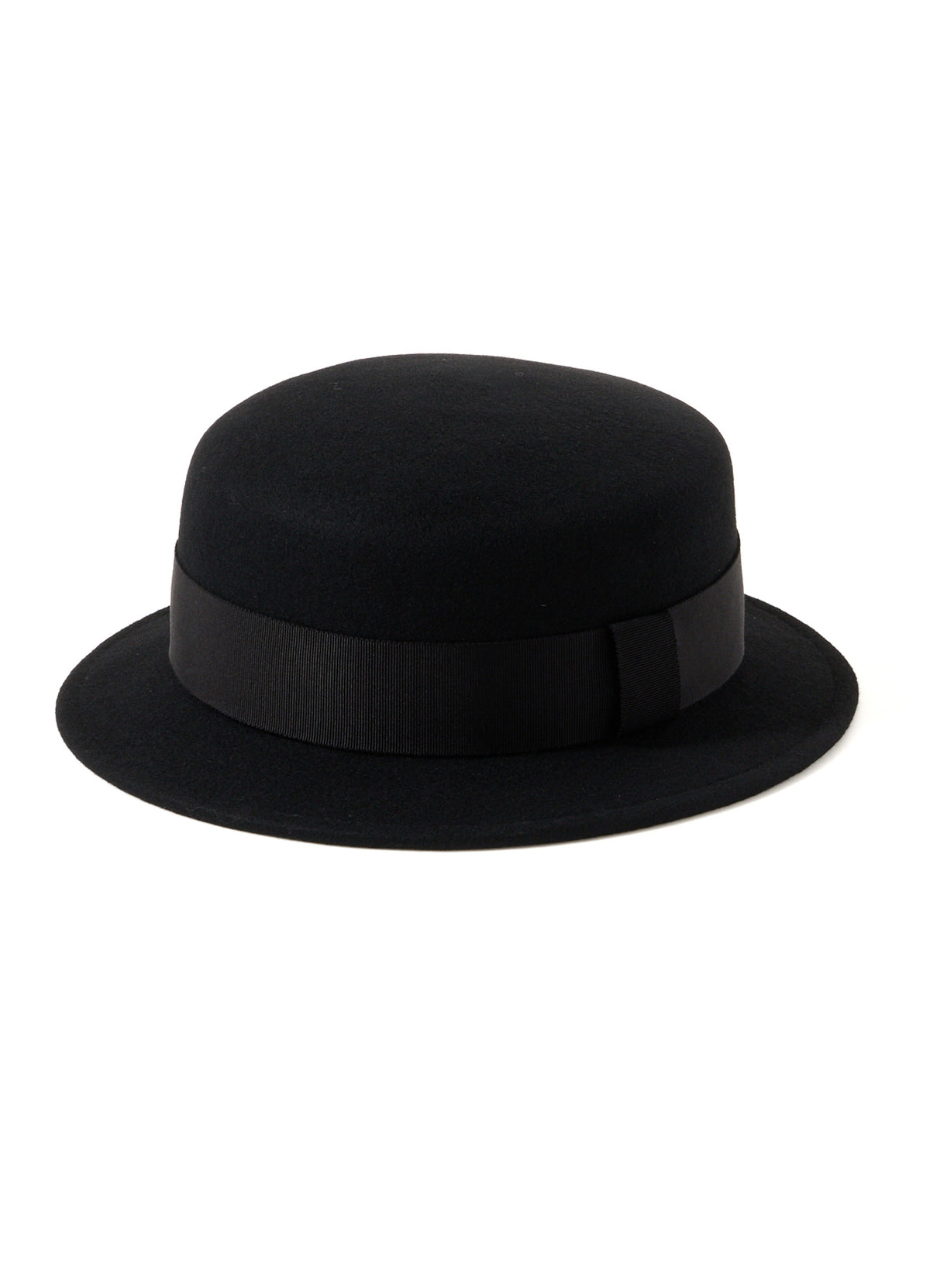 WOOL FELT FLAT CROWN HAT