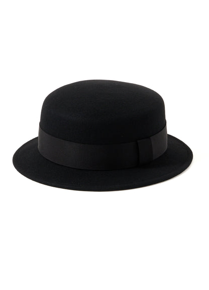 WOOL FELT FLAT CROWN HAT