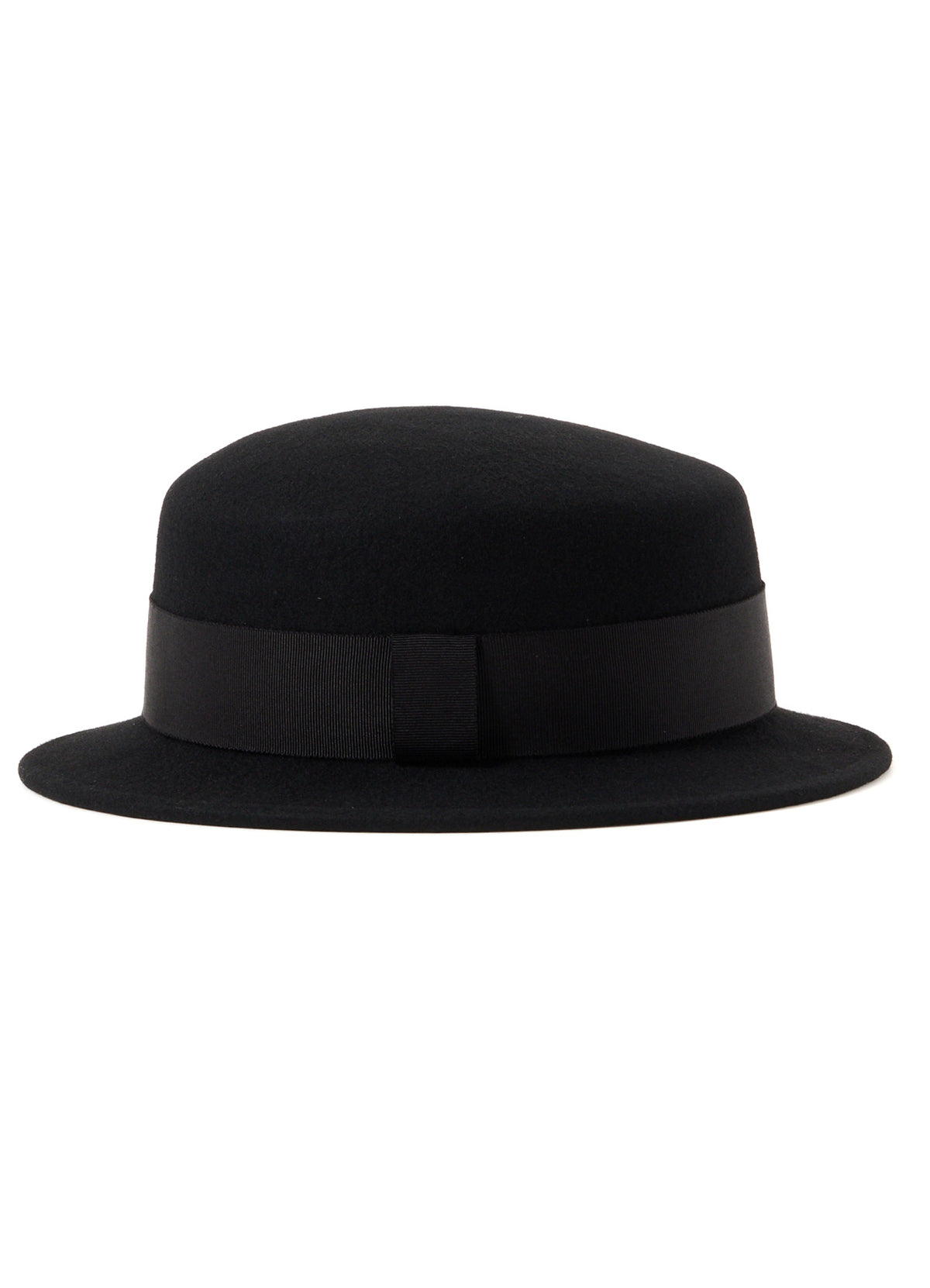 WOOL FELT FLAT CROWN HAT