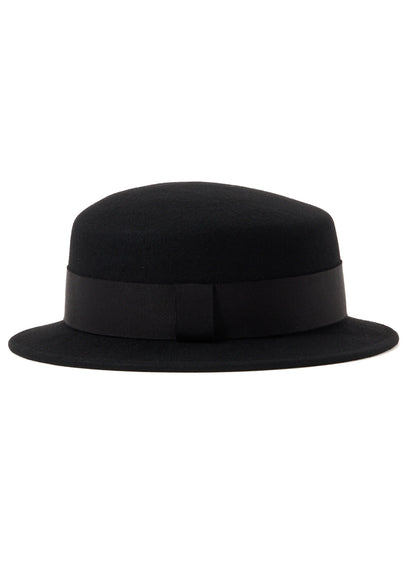 WOOL FELT FLAT CROWN HAT