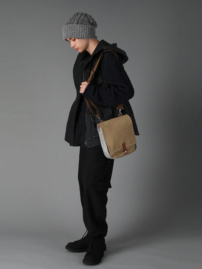 NO.8 CANVAS BIO FINISHED BREAD SHOULDER BAG