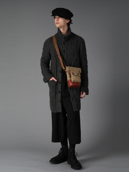 NO.8 CANVAS BIO FINISHED MINI SHOULDER BAG