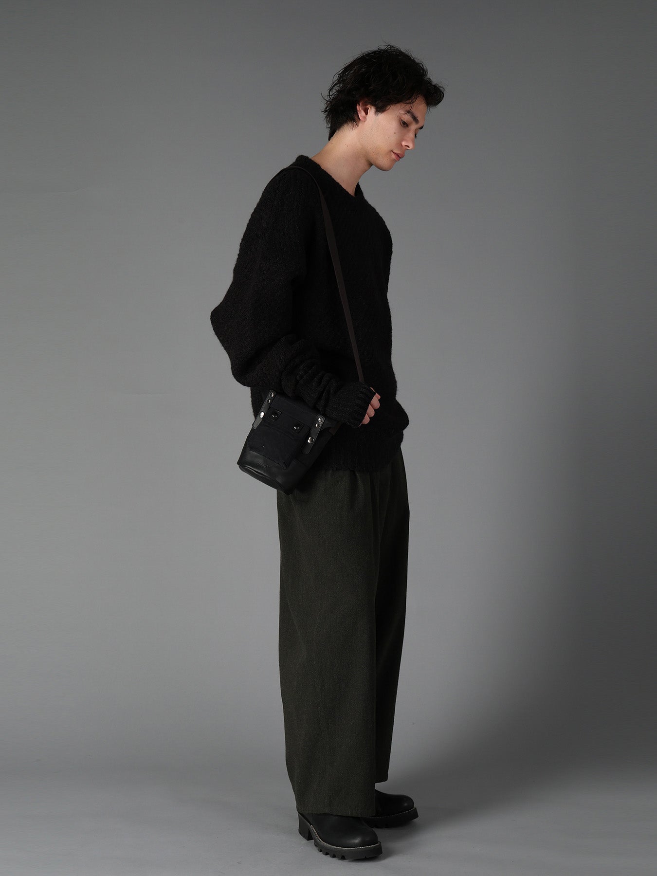 NO.8 CANVAS BIO FINISHED MINI SHOULDER BAG – THE SHOP YOHJI YAMAMOTO