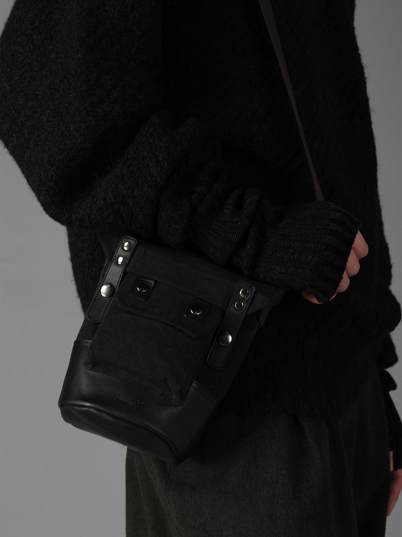 NO.8 CANVAS BIO FINISHED MINI SHOULDER BAG