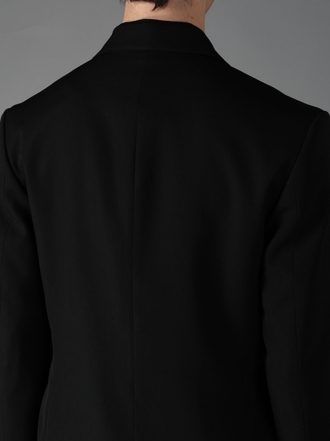 WOOL GABARDINE SIDE BELT JACKET