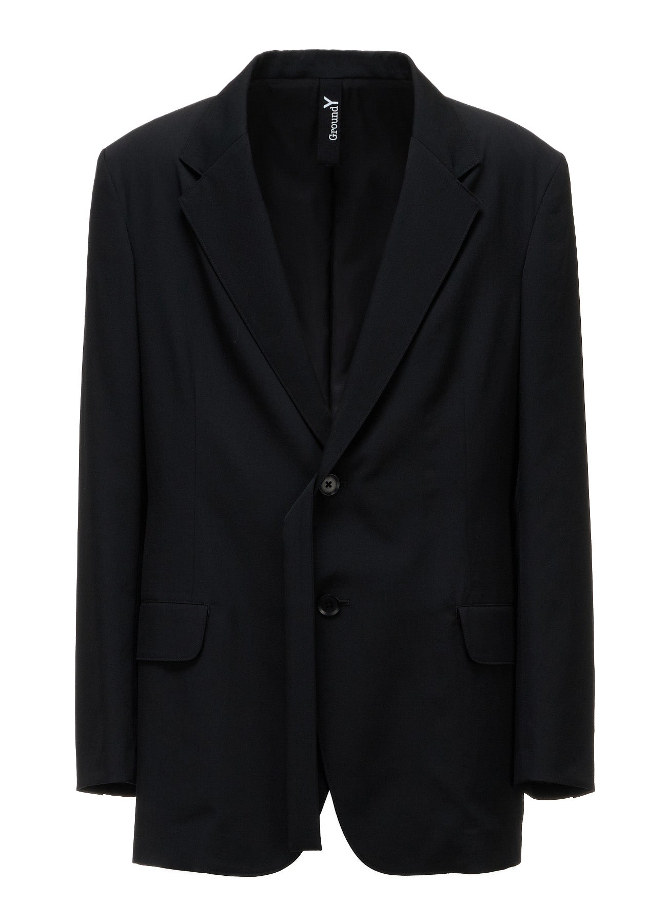 WOOL GABARDINE SIDE BELT JACKET