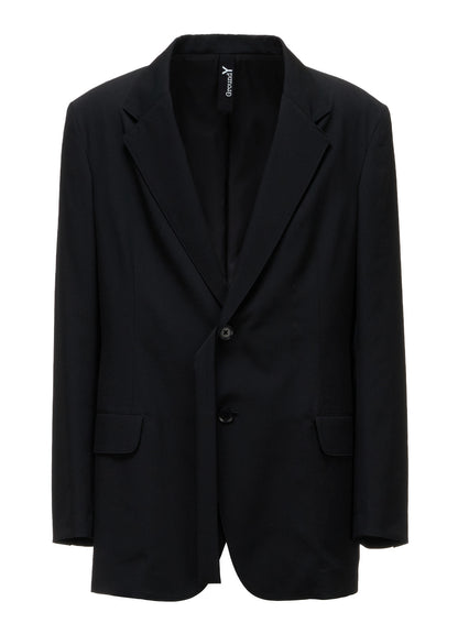 WOOL GABARDINE SIDE BELT JACKET
