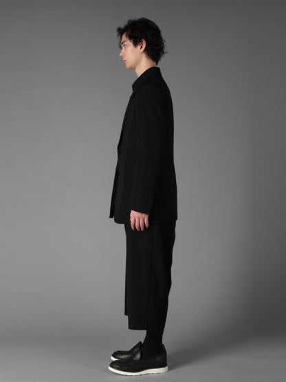 WOOL GABARDINE SIDE BELT JACKET