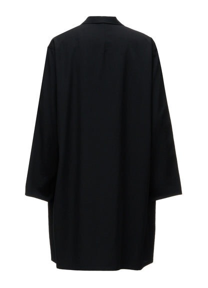 WOOL GABARDINE SHIRT JACKET