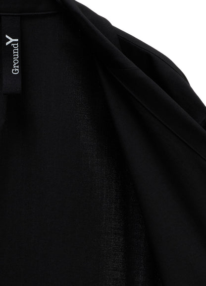 WOOL GABARDINE SHIRT JACKET