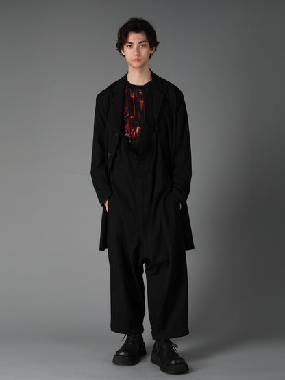 WOOL GABARDINE SHIRT JACKET