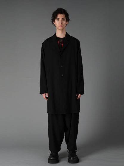 WOOL GABARDINE SHIRT JACKET