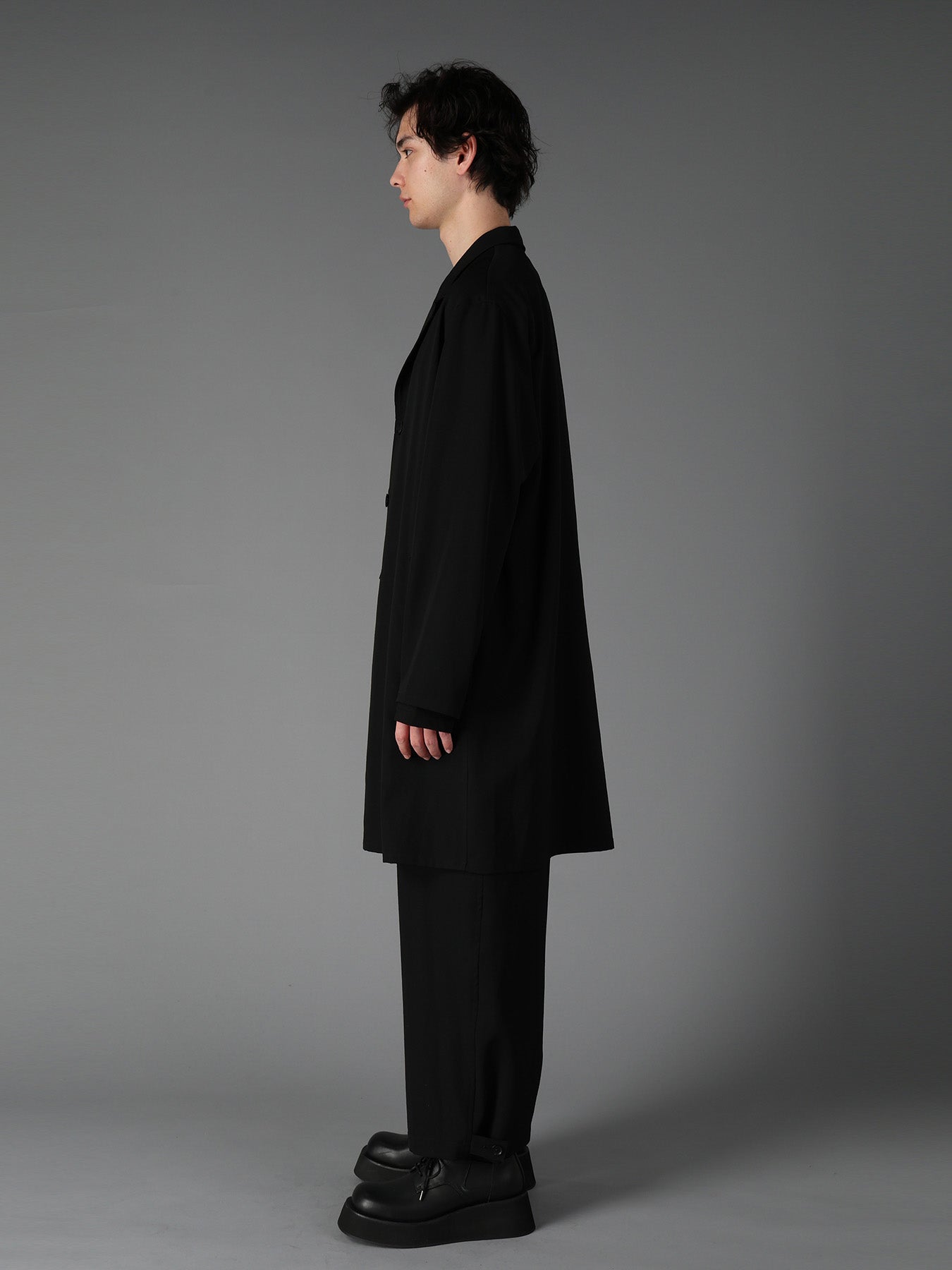 WOOL GABARDINE SHIRT JACKET