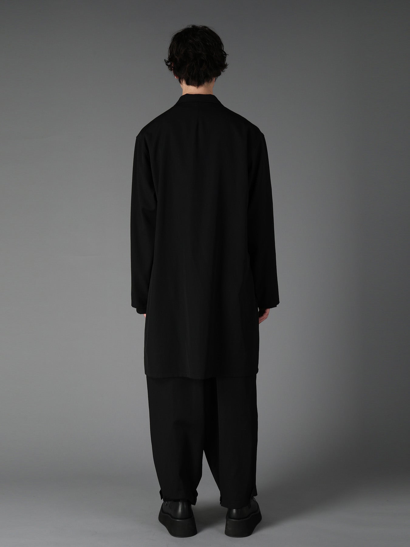 WOOL GABARDINE SHIRT JACKET