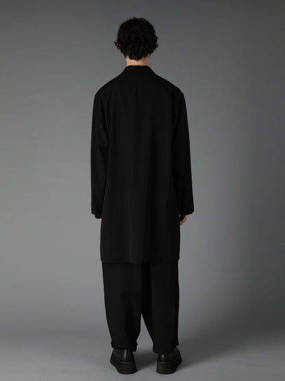 WOOL GABARDINE SHIRT JACKET