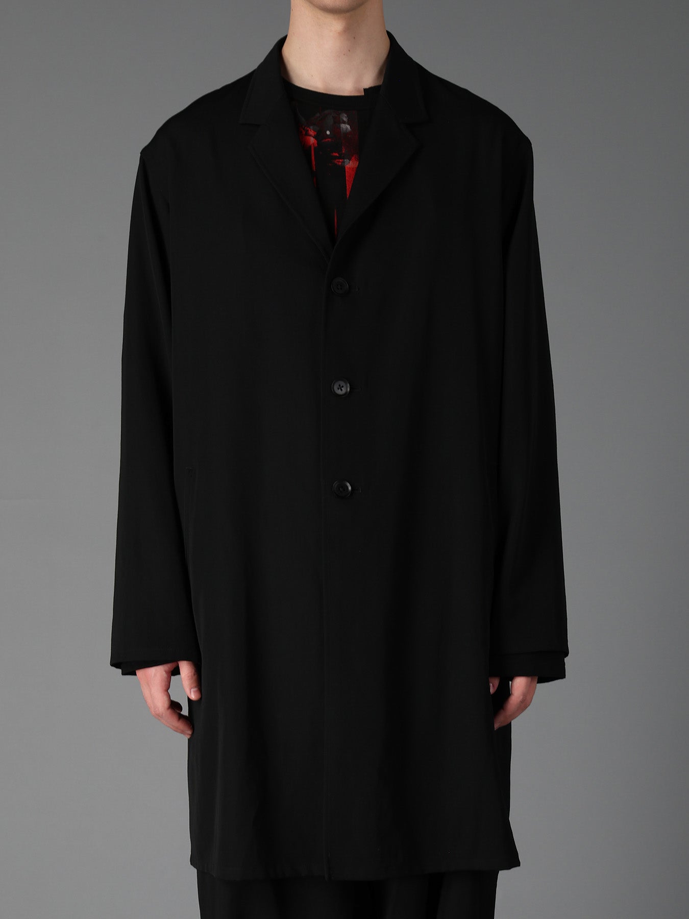 WOOL GABARDINE SHIRT JACKET