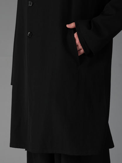 WOOL GABARDINE SHIRT JACKET