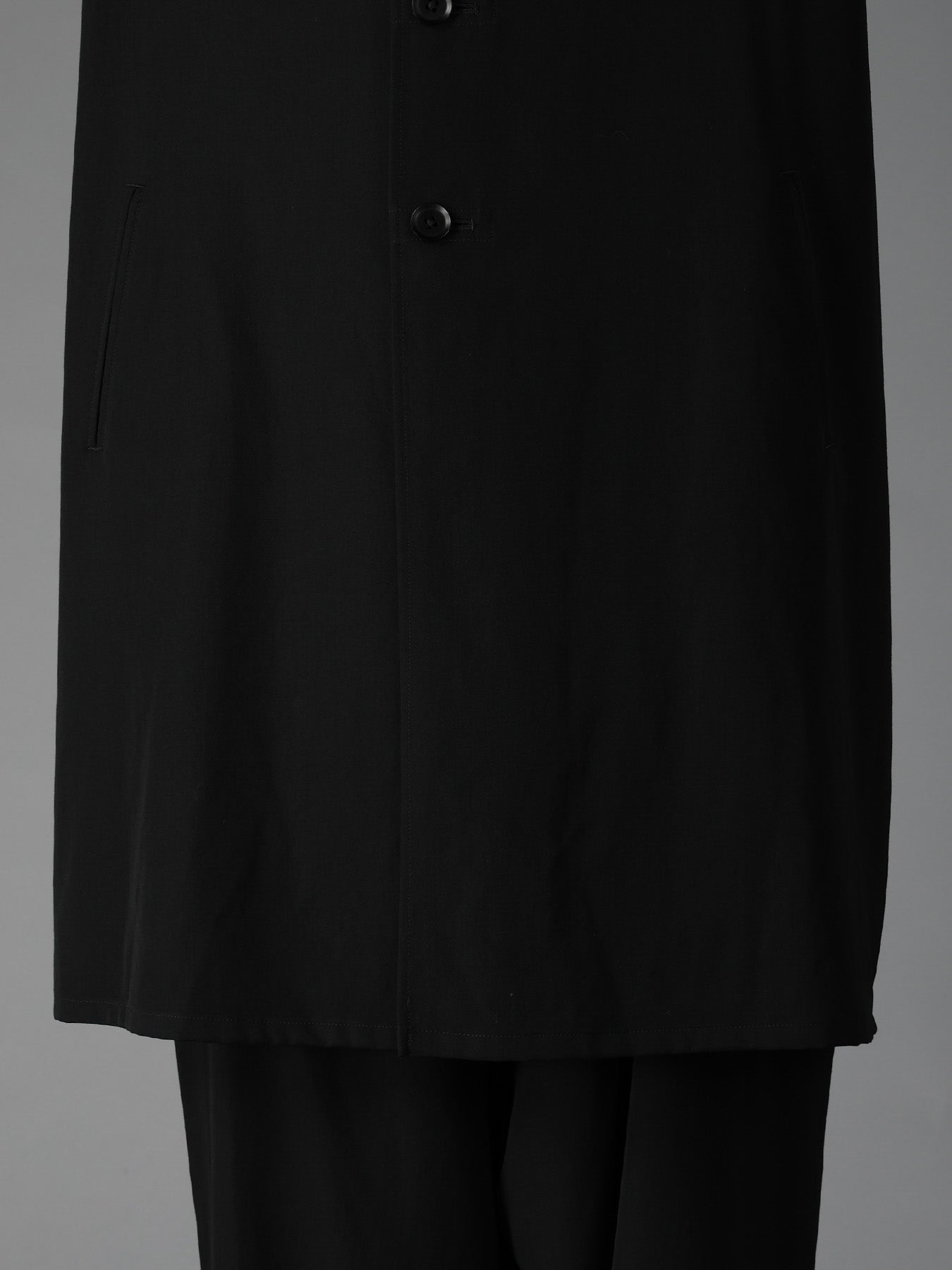 WOOL GABARDINE SHIRT JACKET